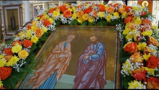Икона святых апостолов Петра и Павла